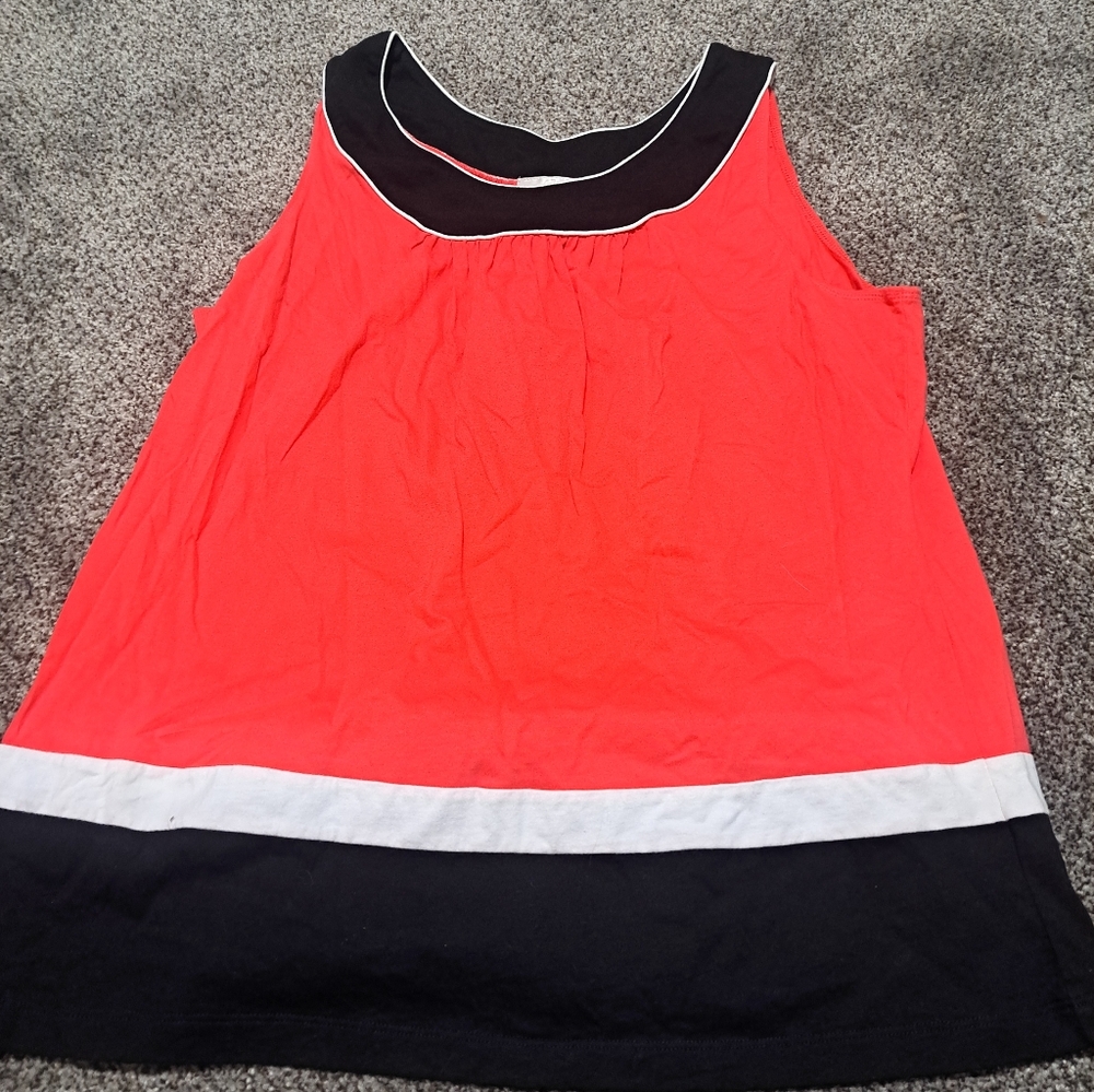 Studio Works Red and Black Top